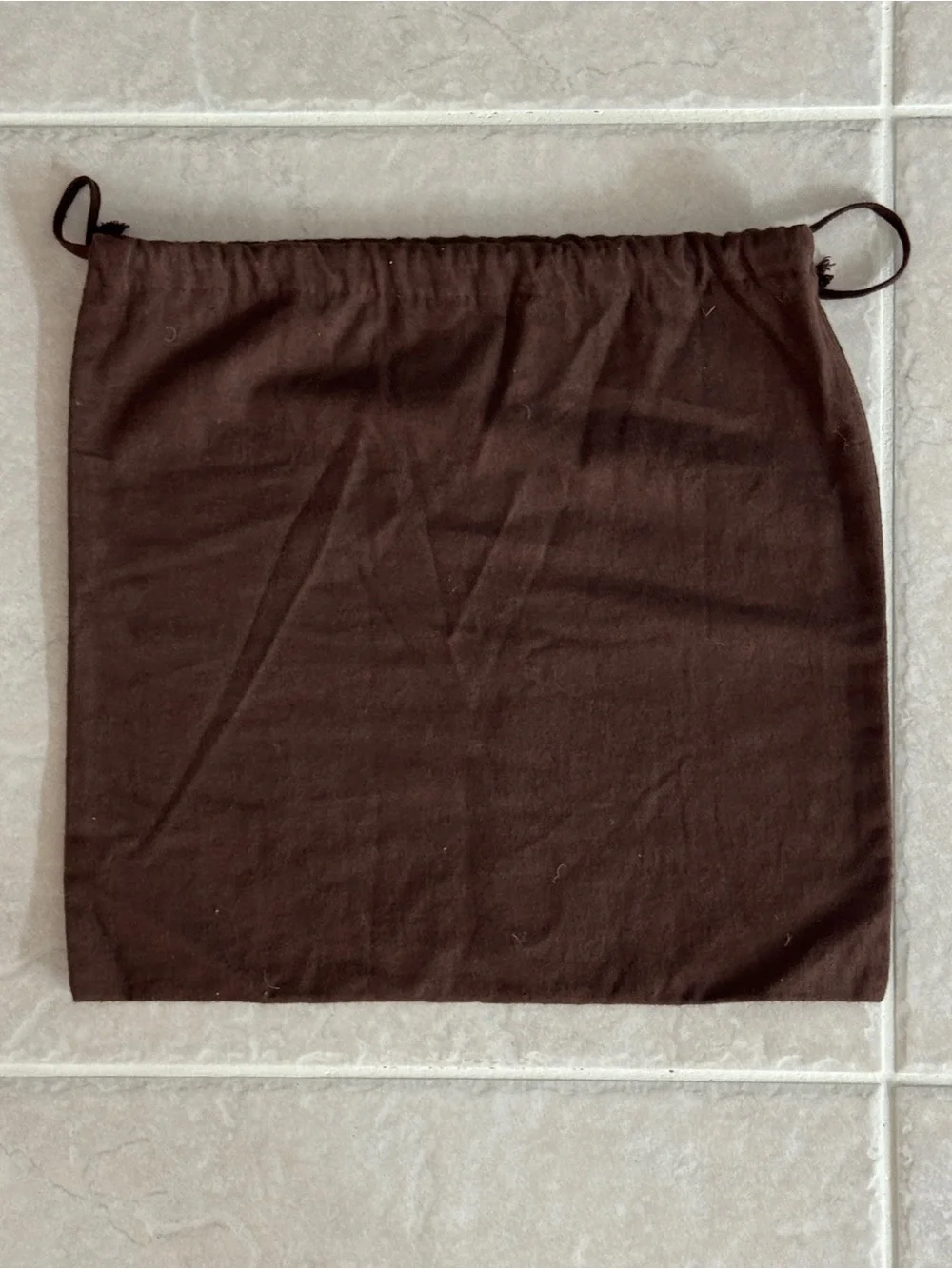 Michael Kors Brown Drawstring Dust Bag (13 1/2'W X 13